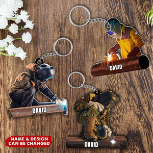 Personalized Welder Keychain - Custom Welding Keychain
