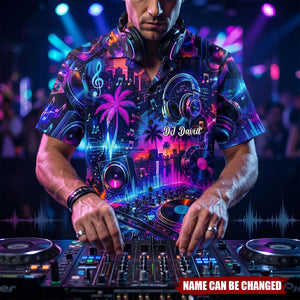 DJ - Personalized Hawaiian Shirt, Gifts For Music Lovers