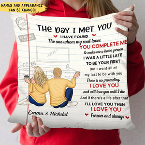 There Is No Pretending I Love You - Couple Personalized Custom Pillow-Gift For Husband Wife, Anniversary