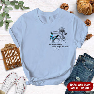 Custom Personalized Memorial Unisex T-Shirt -Memorial Gift Idea - Your Wings Were Ready But My Heart Was Not