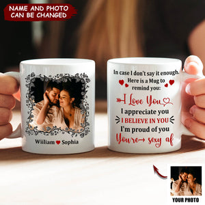 Drive Safe - I Need You Here With Me - Personalized Couple Mug