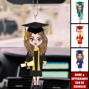 Graduation Girls - Personalized Acrylic Ornament - Graduation Gifts