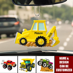 Christmas Truck For Kids Boys Girls - Personalized Acrylic Car Ornament