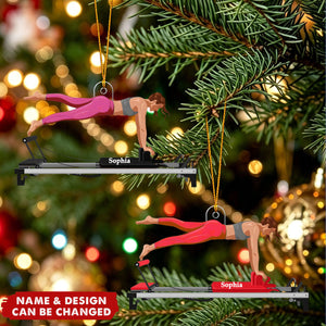 Personalized Pilates Ornament - Acrylic Pilates Reformer Ornament