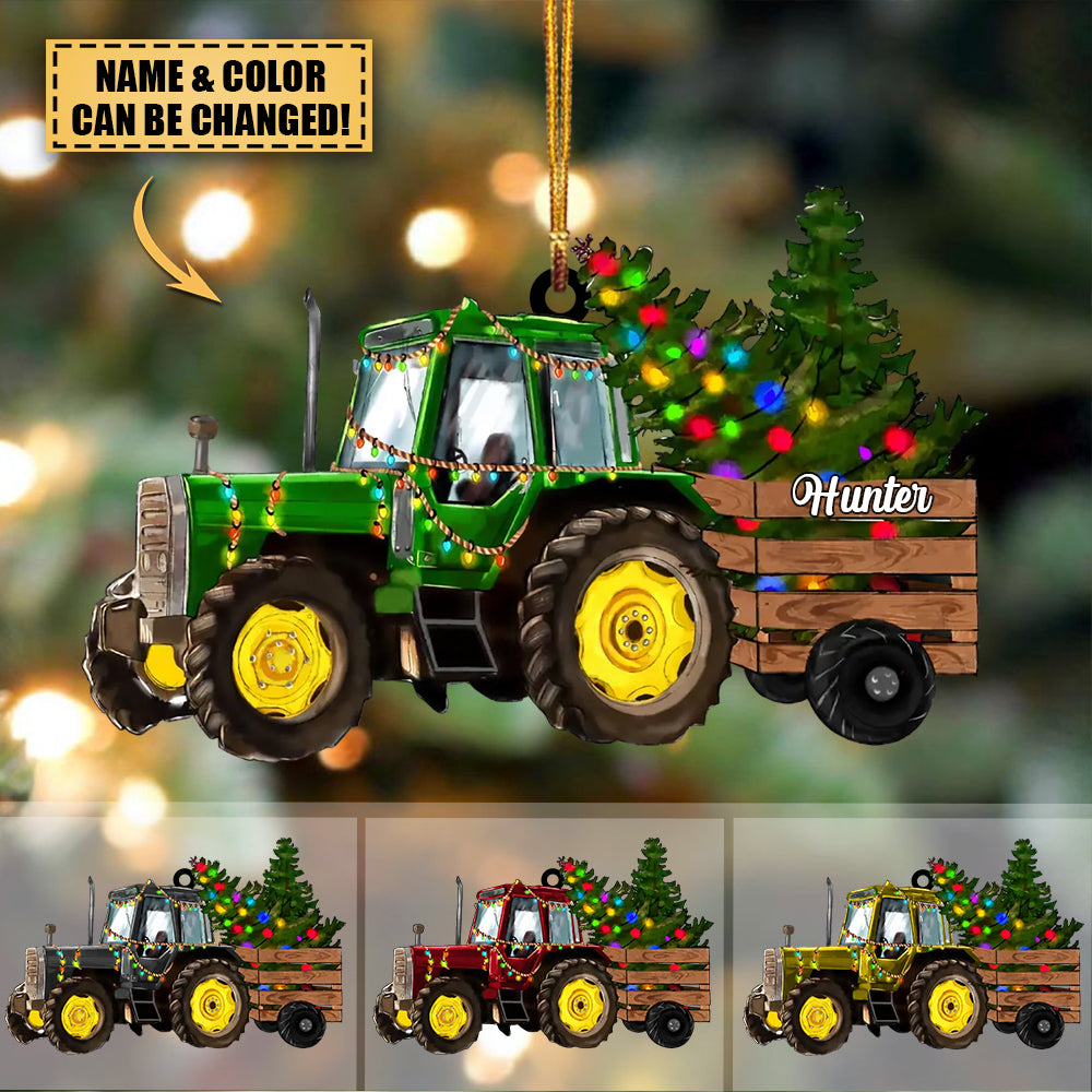 PERSONALIZED Tractor Christmas Ornament Gift For Farmer sunrais