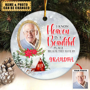 Personalized Custom Ceramic Ornament - Memorial Gift For Family Members