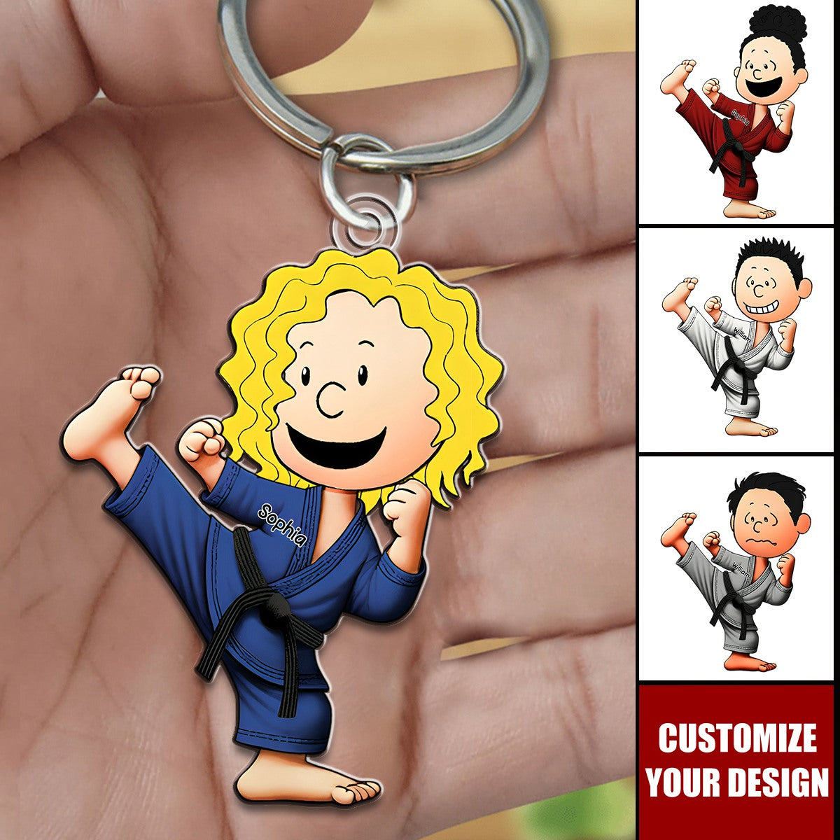 Personalized Gifts For Karate Lover Keychain