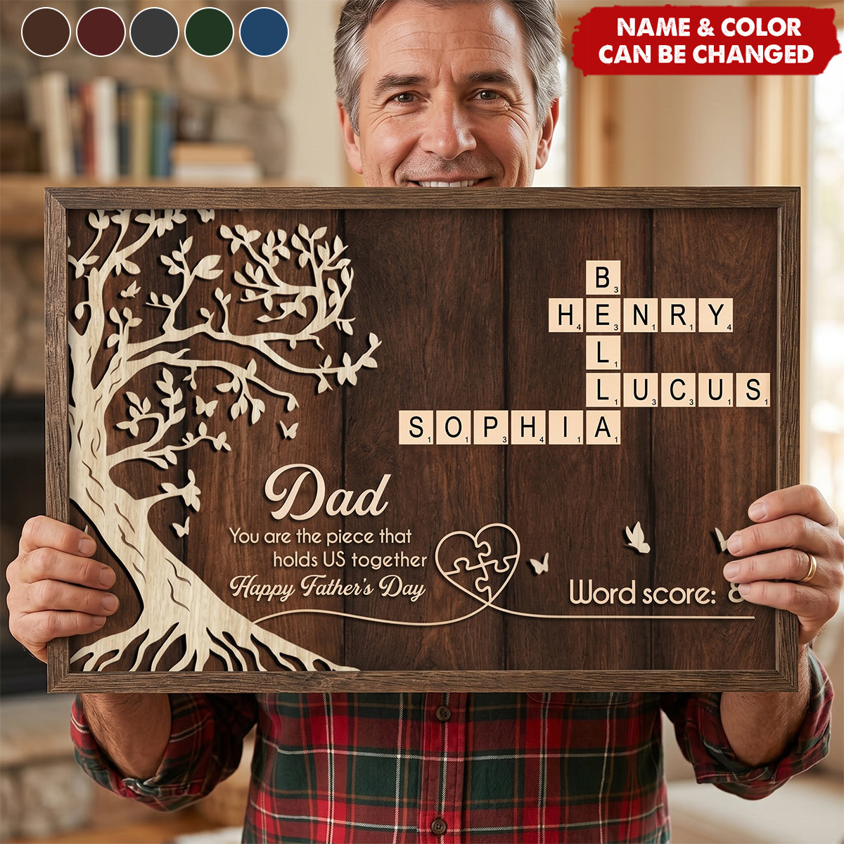 Dad You Are The Piece That Holds Us Together Crossword - Personalized Poster