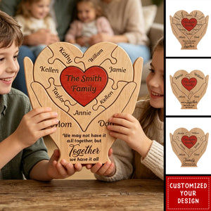 Family Puzzle For Mom, Dad, Daughter, Son You Are The Piece That Hold Us Together - Personalized Puzzle