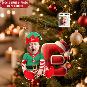 Merry Xmas - Personalized Kid Transparent Ornament