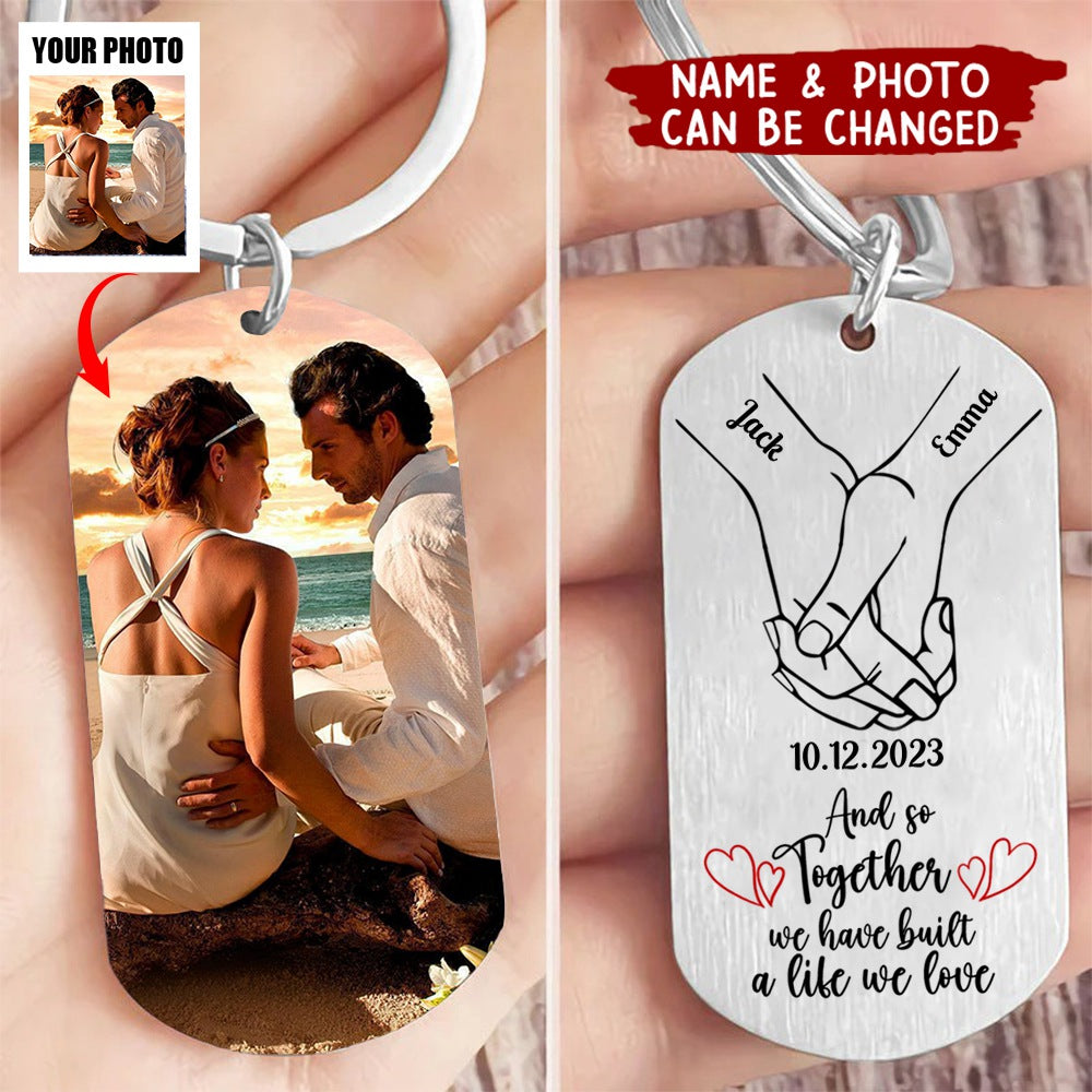 Personalized Photo Keychain, Memorial Gifts, Custom Photo - You & Me W ...
