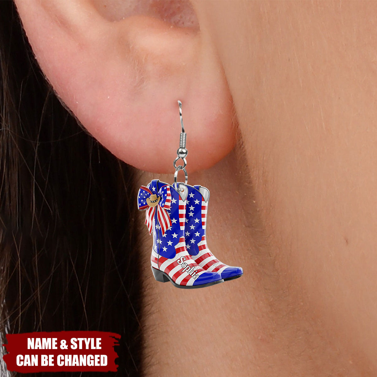 Cowgirl Boots - Personalized Cowgirl Earrings