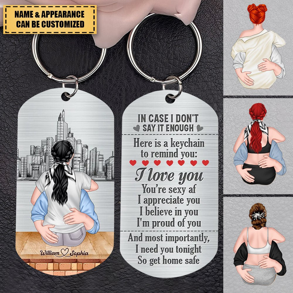 Custom Personalized Sexy Couple Stainless Steel Keychain - Gift Idea For Couple/Valentine's Day - I Need You Tonight