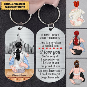 Custom Personalized Sexy Couple Stainless Steel Keychain - Gift Idea For Couple/Valentine's Day - I Need You Tonight