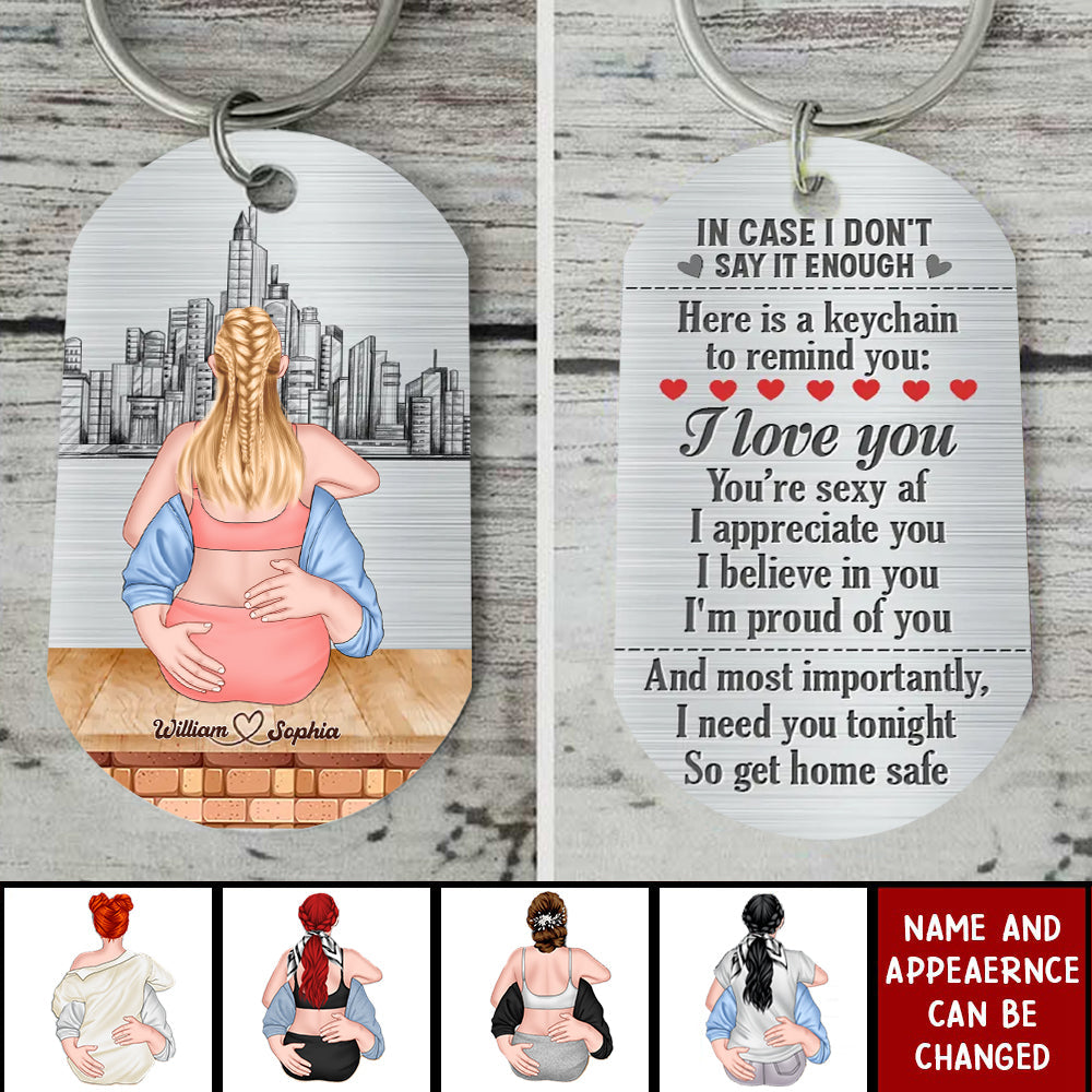 Custom Personalized Sexy Couple Stainless Steel Keychain - Gift Idea For Couple/Valentine's Day - I Need You Tonight