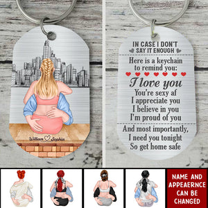Custom Personalized Sexy Couple Stainless Steel Keychain - Gift Idea For Couple/Valentine's Day - I Need You Tonight