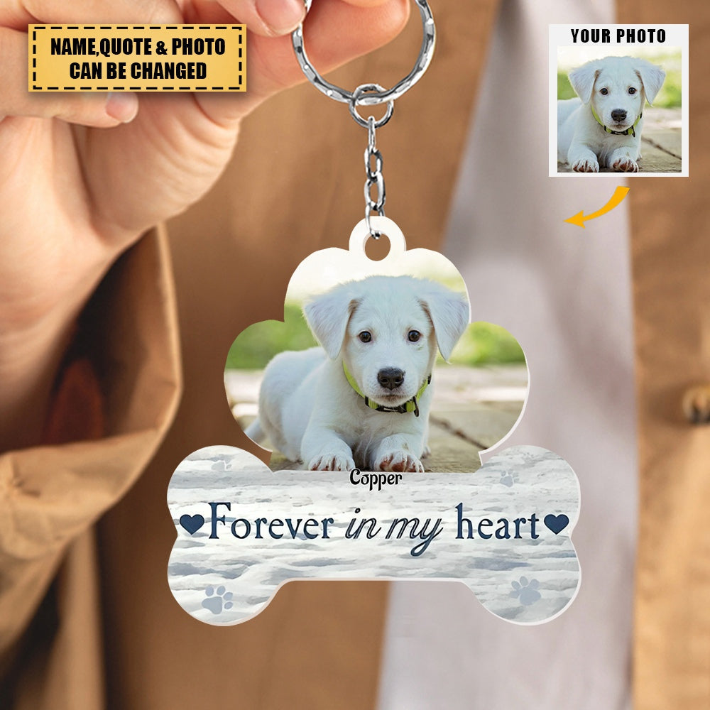 I'll Carry You With Me Memorial Pet - Personalized Acrylic Photo Keych ...