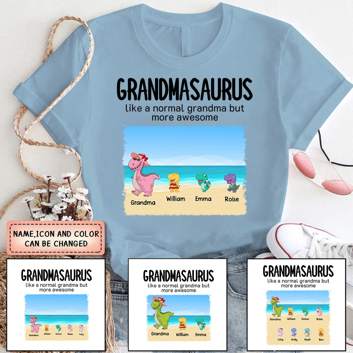 Personalized Like A Normal Mama But More Awesome T-shirt