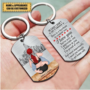 Custom Personalized Sexy Couple Stainless Steel Keychain - Gift Idea For Couple/Valentine's Day - I Need You Tonight