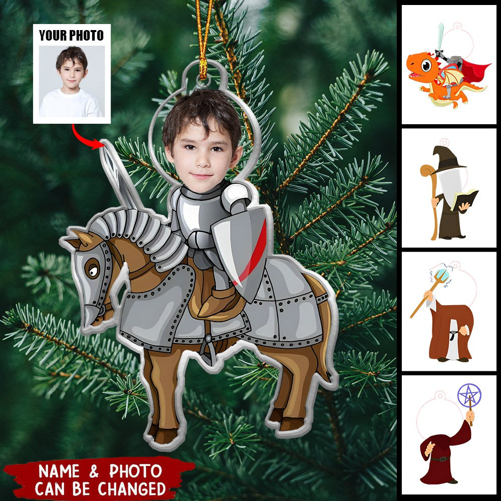 Custom Face For Kids Fantasy World - Personalized Acrylic Photo Orname ...