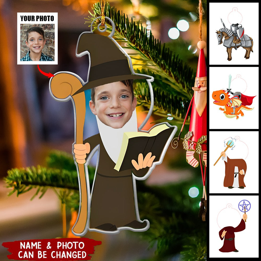 Custom Face For Kids Fantasy World - Personalized Acrylic Photo Orname ...