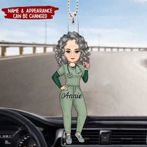 Personalized Nurse Doll Acrylic Ornament, Gift For Nurse
