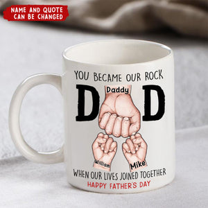 Happy Father's Day Fist Bump Personalized Mug
