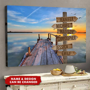 Personalized Name Poster - Beautiful view Best Present for Family