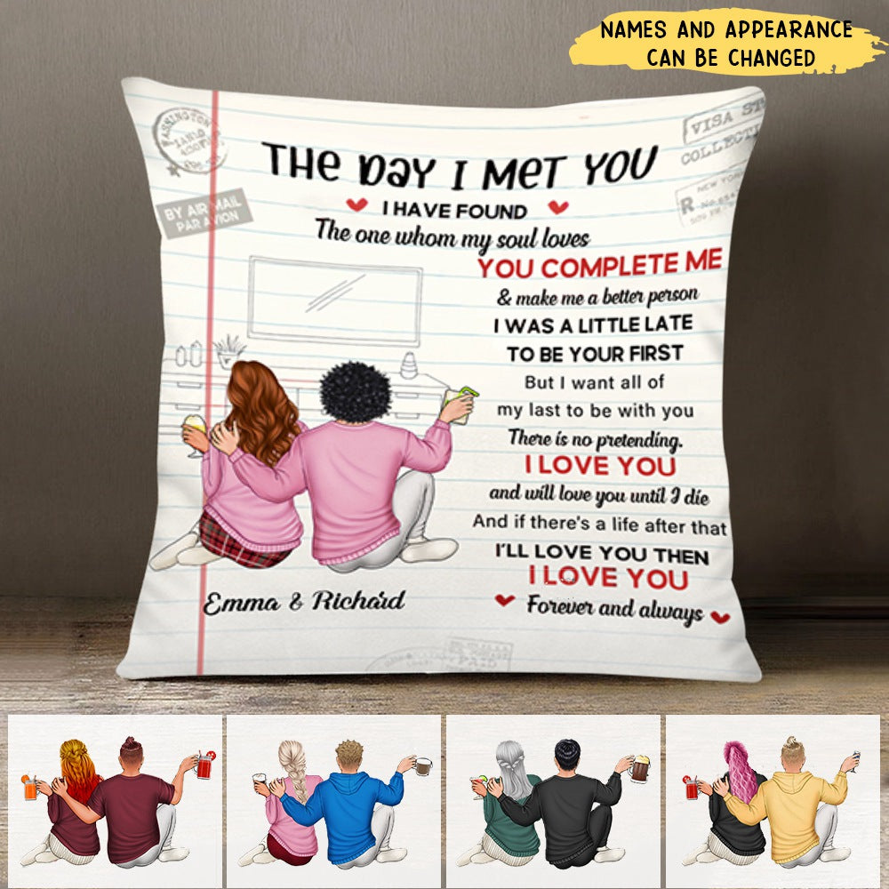 There Is No Pretending I Love You - Couple Personalized Custom Pillow-Gift For Husband Wife, Anniversary