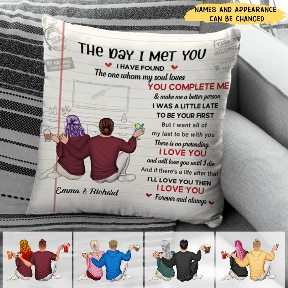 There Is No Pretending I Love You - Couple Personalized Custom Pillow-Gift For Husband Wife, Anniversary