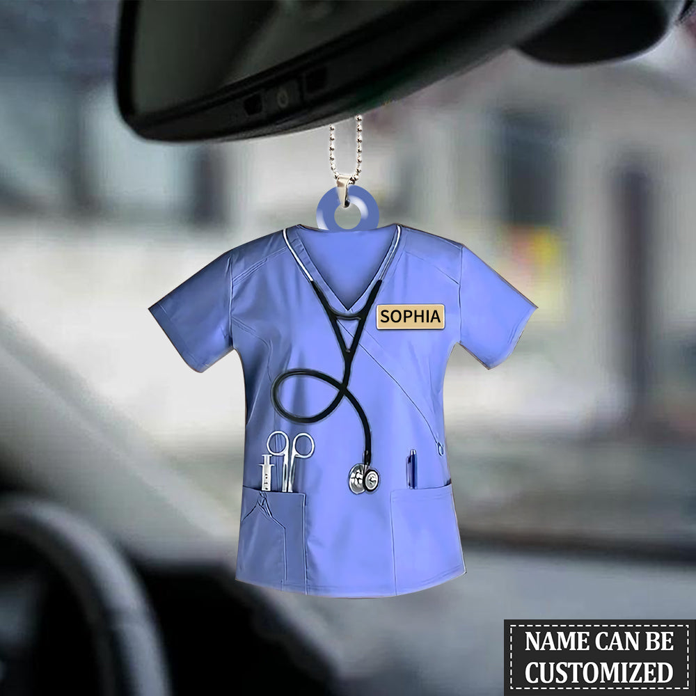 Personalized Nurse Scrubs - Gift for nurse Acrylic Ornament
