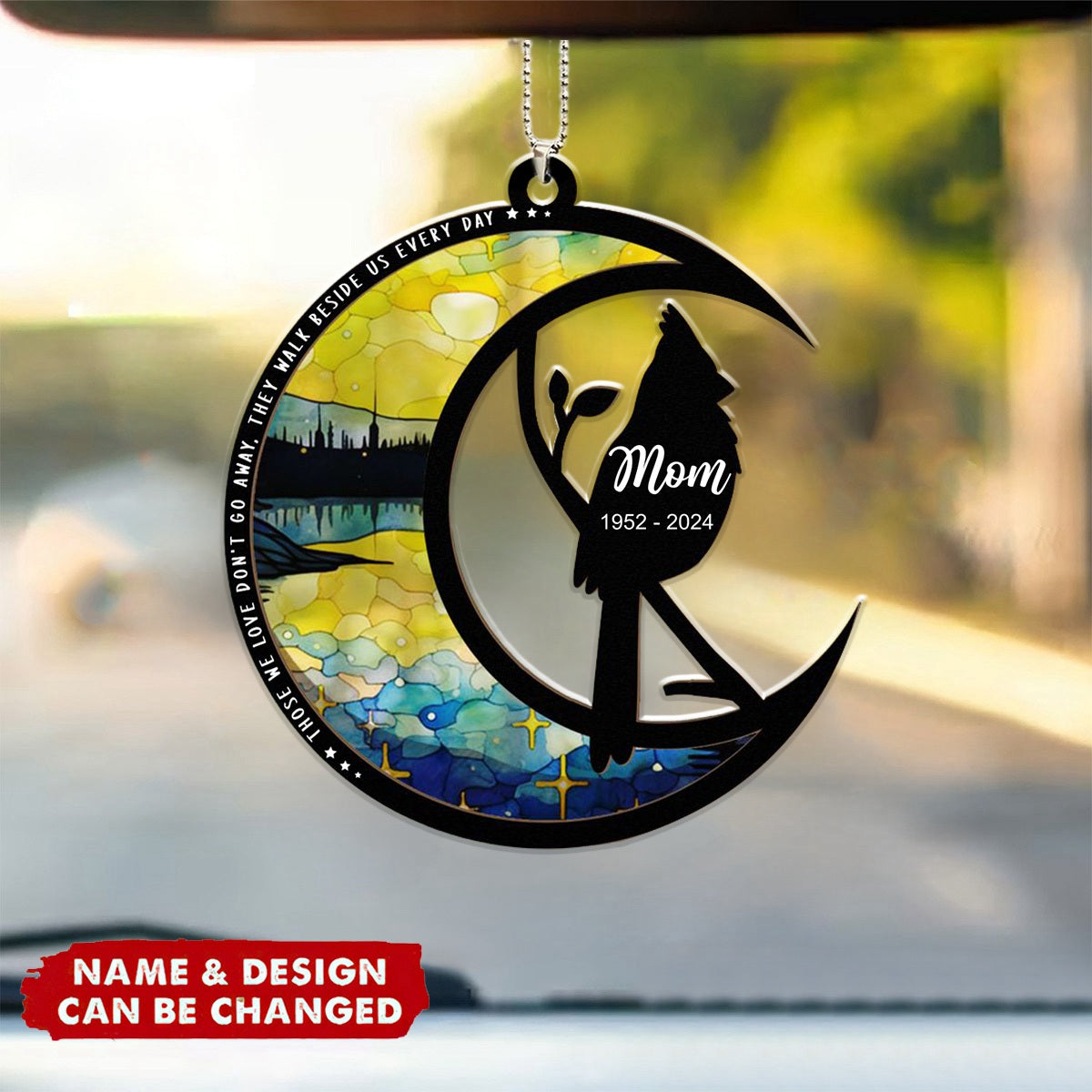 Although You Cannot See Me I'm Always With You - Personalized Car Ornament