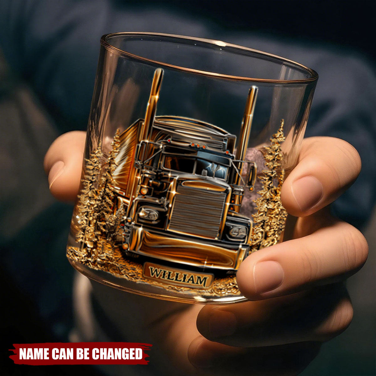 Best Truck Driver - Personalized Trucker Whiskey Glass