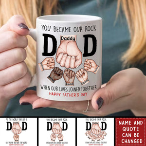 Happy Father's Day Fist Bump Personalized Mug