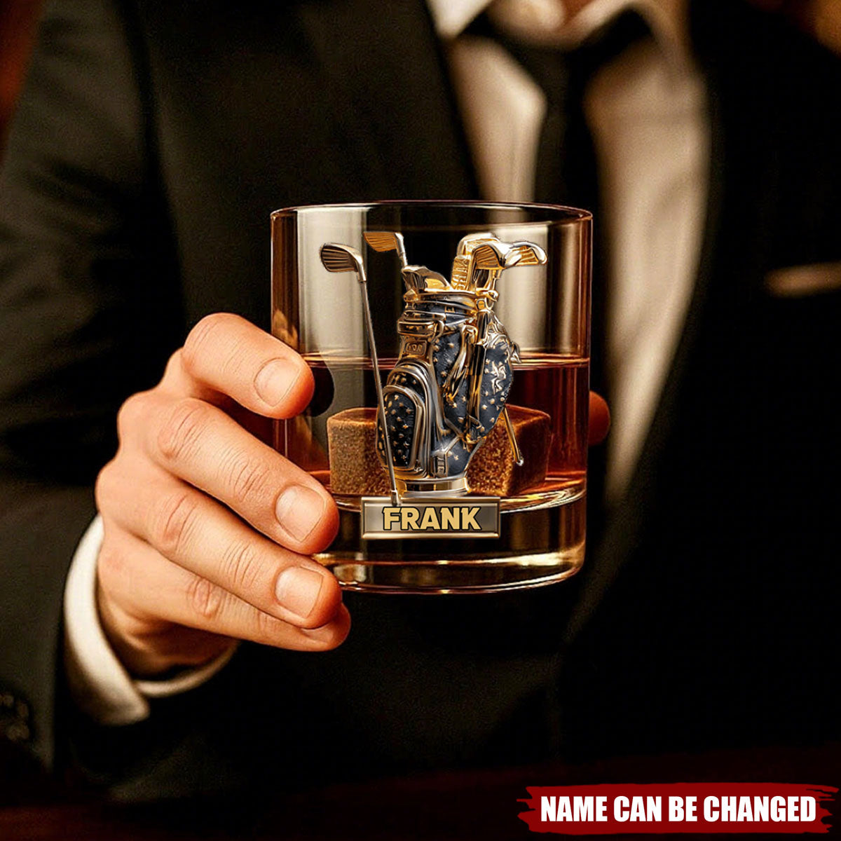 Look For Balls - Personalized Golf Whiskey Glass