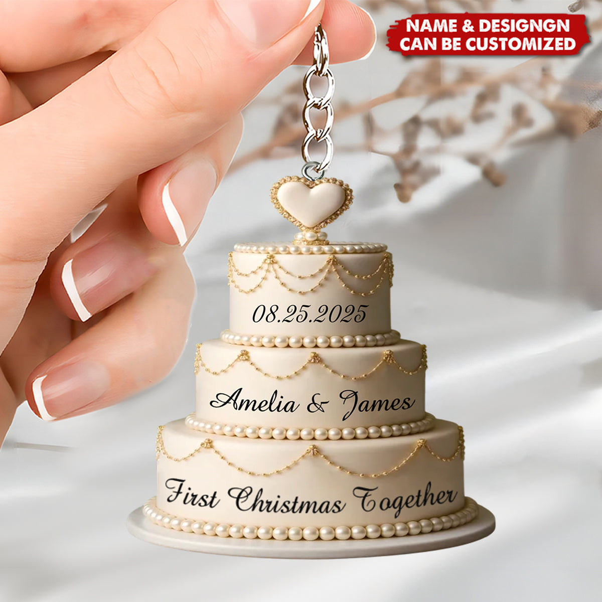 Our Love Story, Freshly Baked - Personalized Acrylic Keychain
