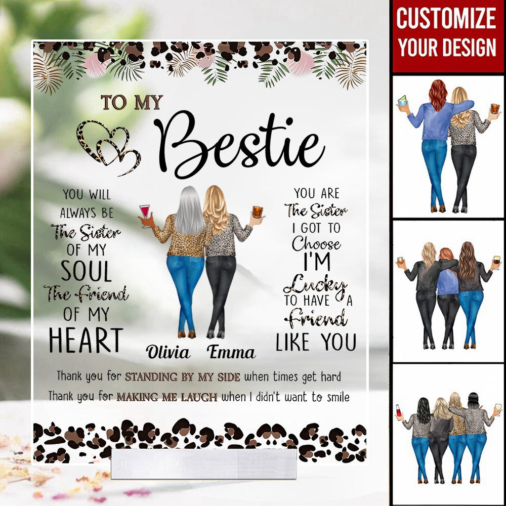 Thank You For Standing By My Side Friendship - Personalized Acrylic Pl ...