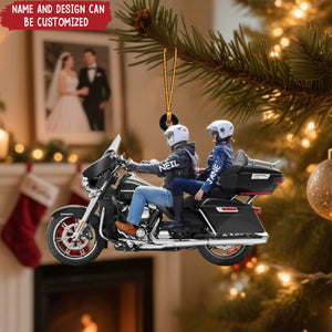 Personalized Biker Couple Ultra Limited Motorcycle Ornament