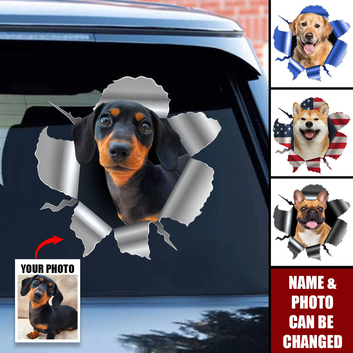 Custom Photo RV Decal - Personalized Birthday Gifts For Dog Cat Lovers