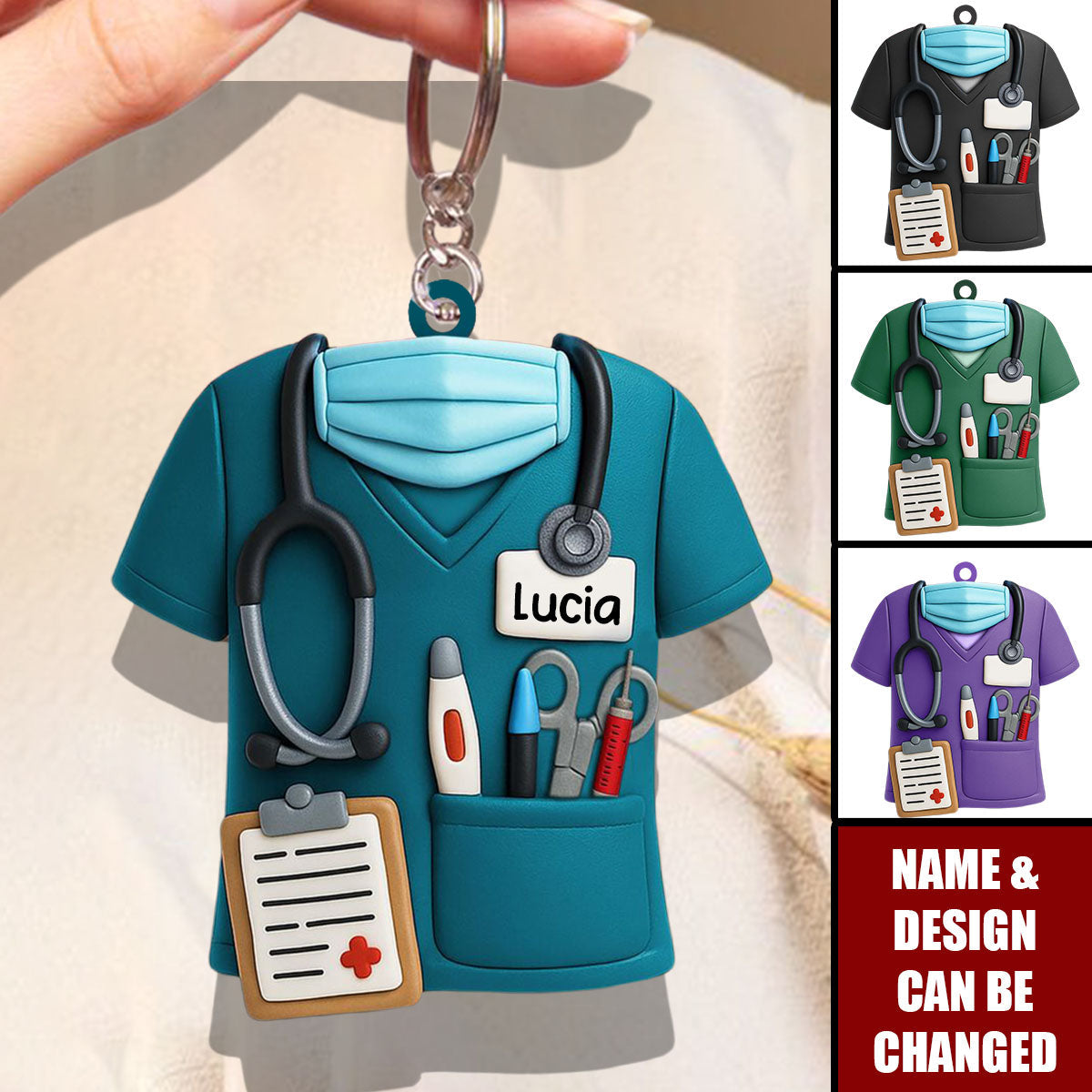 Celebrate Your Favorite Nurse With This Nurse Keychain - Personalized Keychain