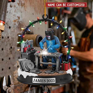 Personalized Welder Christmas Ornament, Gift For Welder Welding Supplies