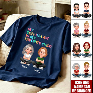 My Son-In-Law Is My Favorite Child - Personalized Shirt - Funny Mother's Day Gift For Mother-In-Law
