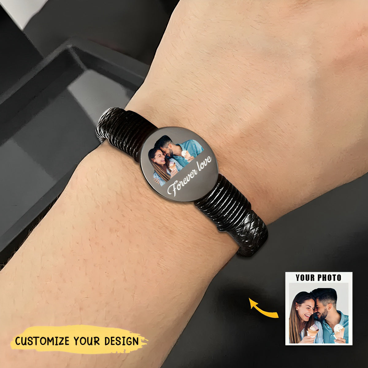 Father's Day Gift,Birthday Gift,Personalized Bracelets,Men and Women For Bracelet,Custom Name Bracelet,With Photo Bracelet,Souvenir Bracelet