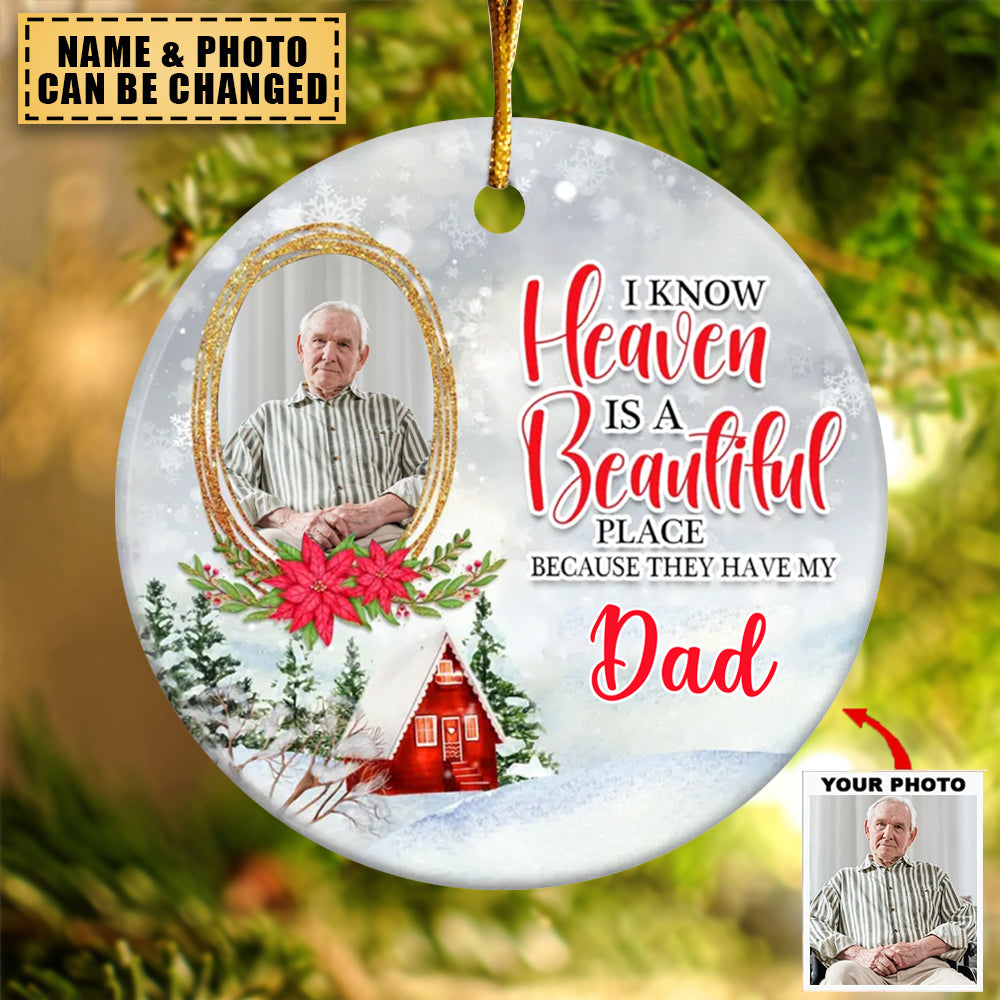 Personalized Custom Ceramic Ornament - Memorial Gift For Family Members